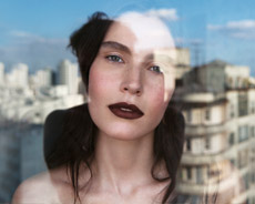 Mujer maquillada
